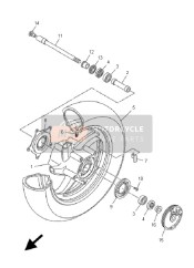 5VU25183A000, Collar, Wheel, Yamaha, 2